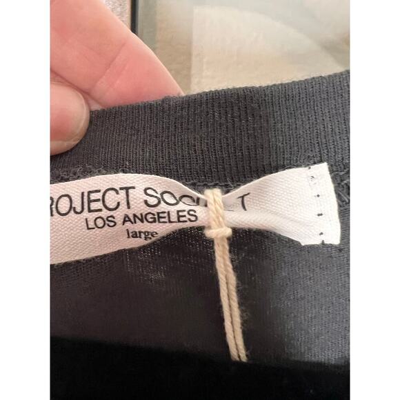 Project Social T Only Count the Happy Hours Graphic Tank Top Brown Women's L NWT - Picture 4 of 8